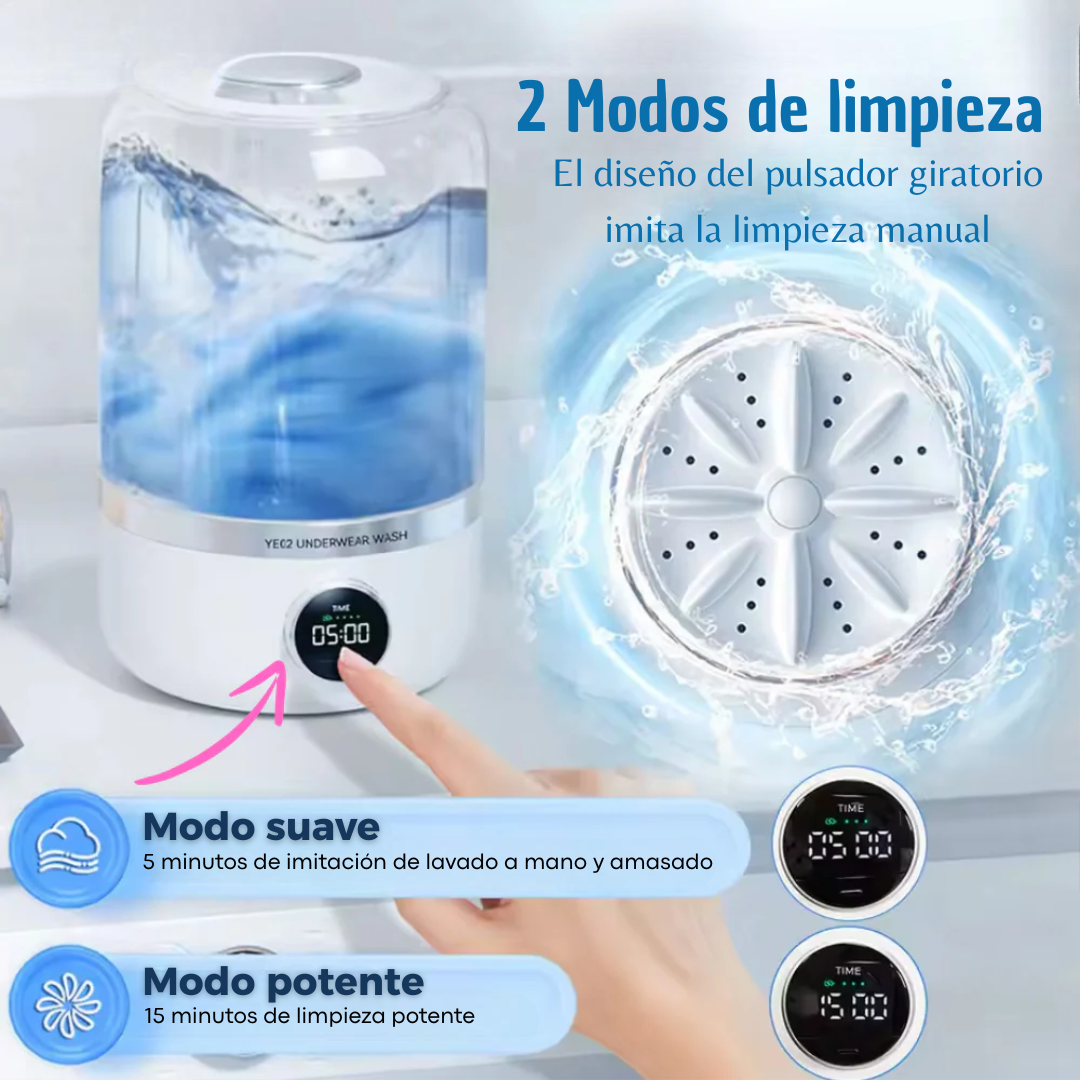 Mini Lavadora portátil recargable