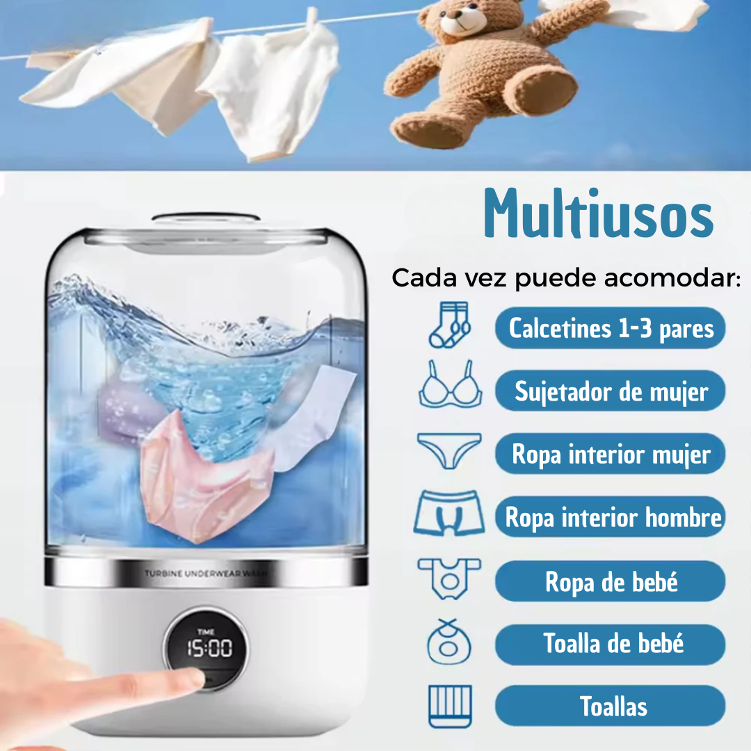 Mini Lavadora portátil recargable